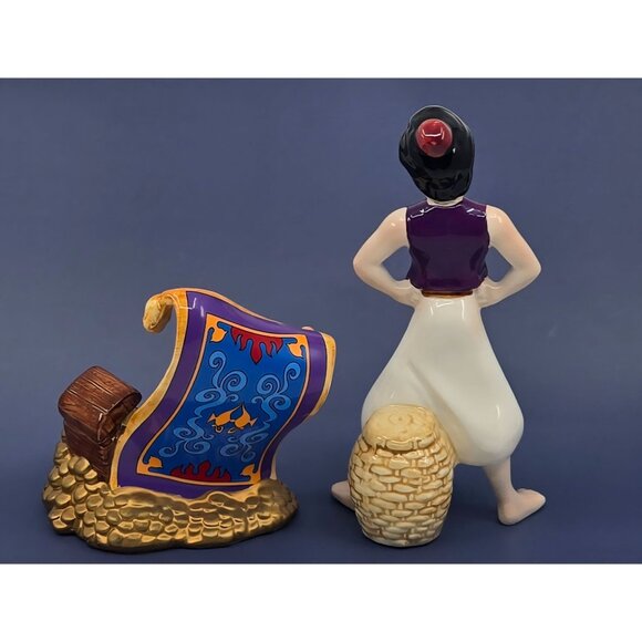 Disney Aladdin Schmid Ceramic Figurine With Magic Carpet & Treasure Scene Collec - Picture 2 of 7